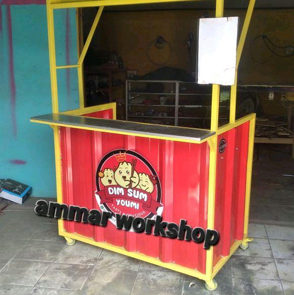booth container minimalis