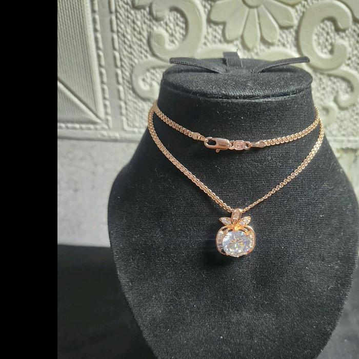 kalung xuping milano liontin mawar