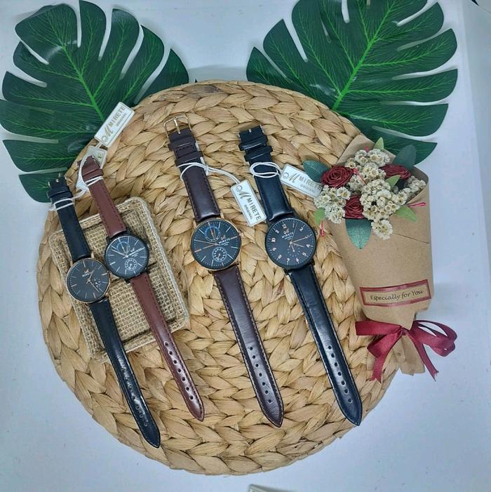 Jam Tangan Pria Kulit Mirete Ori Keren Pollll Kannn!!!! - Watches