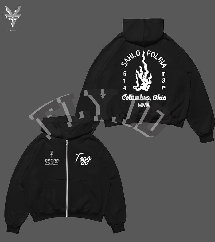 Jaket ZipperTwenty One Pilot Sahlo Folina Merch Outfit MTV Unplugged 2023| 280GSM