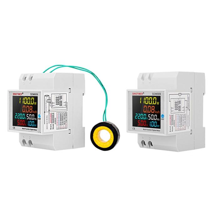 Multifunctional Single Phase Energy Meter Din Rail LCD Digital
