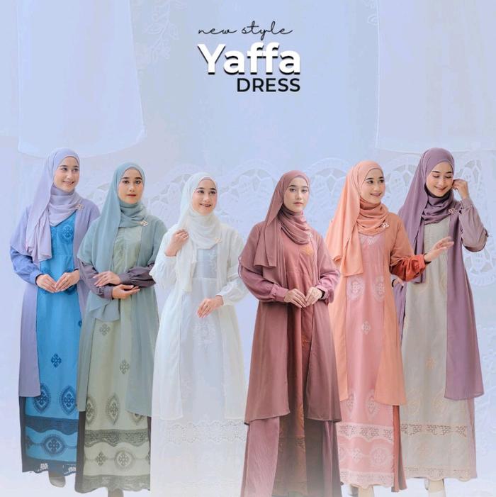 Yaffa new dress dan pashmina by Khaiya