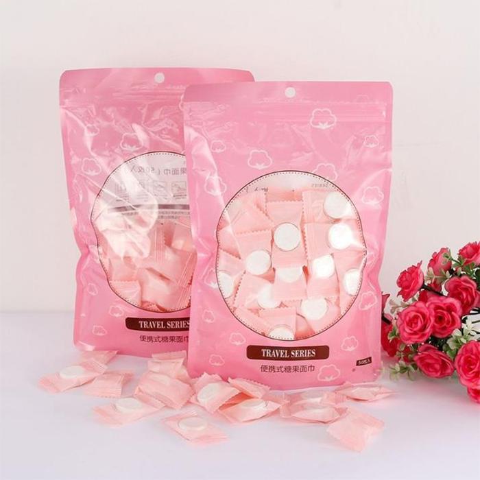 Terlaris, ZK50 20/50/100 Buah Handuk Katun Travel Terkompresi Handuk