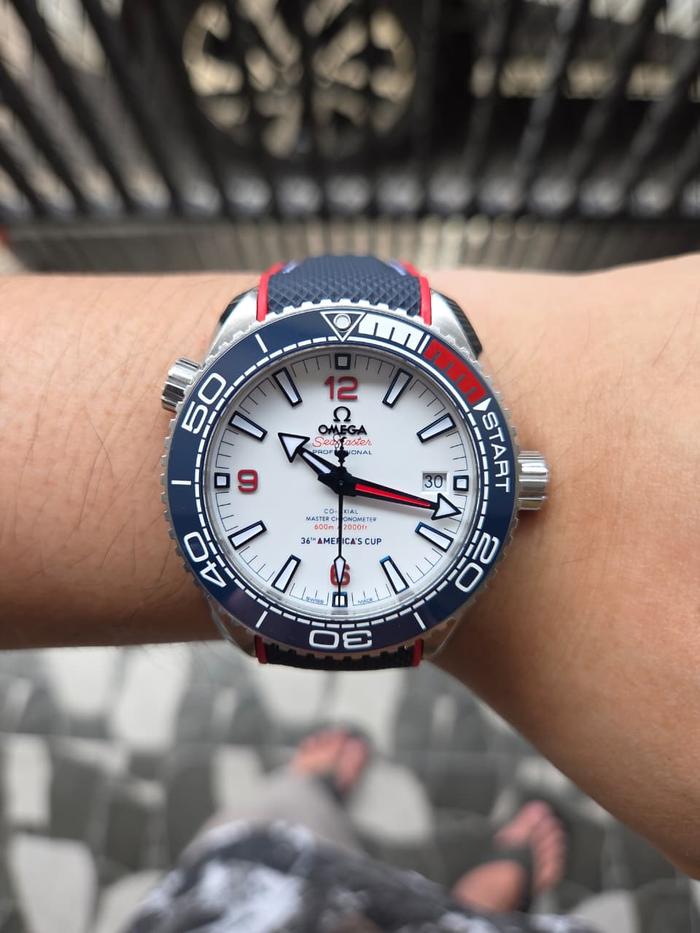 Omega Seamaster Planet Ocean 600m America's Cup Limited White Dial Automatic