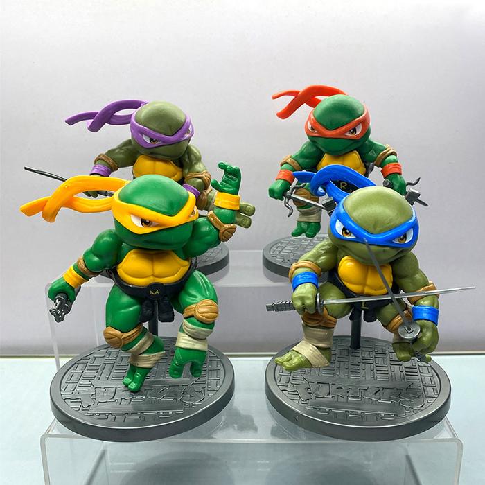 Teenage Mutant Ninja Turtles Leo Raph Mikey Don Action Figure Anime