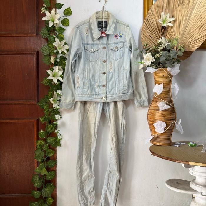 Set Jeans Outer Celana Jeans