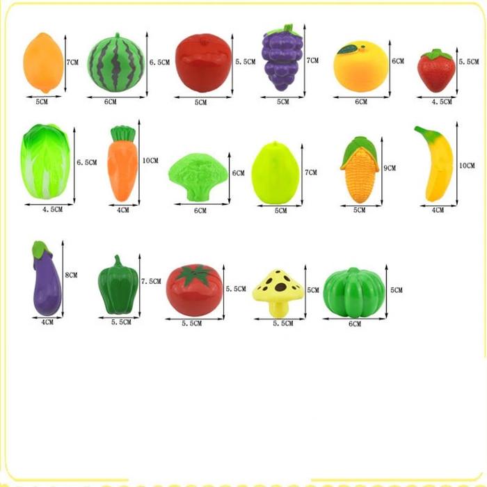 Children's Small Toys Set Fresh Fruit Vegetables Cutting Toy Funny