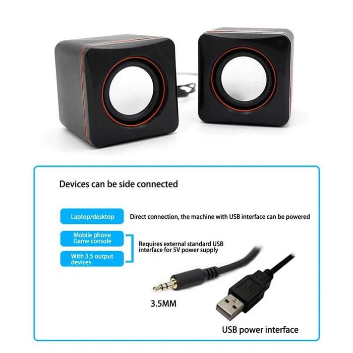 Speaker D02A / Speaker Multimedia / Speaker Komputer & Laptop