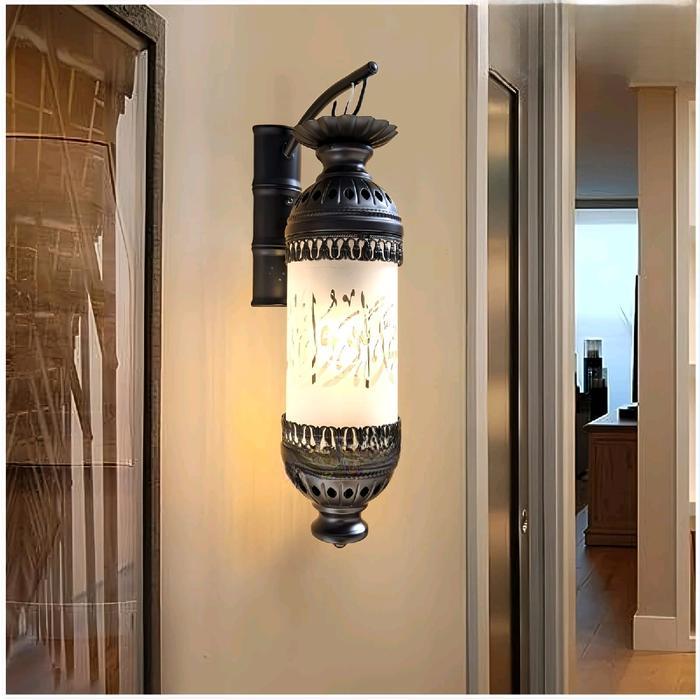 Lampu hias dinding teras tangga Musholla Masjid kaligrafi arabic Outdoor indoor waterproof classic m