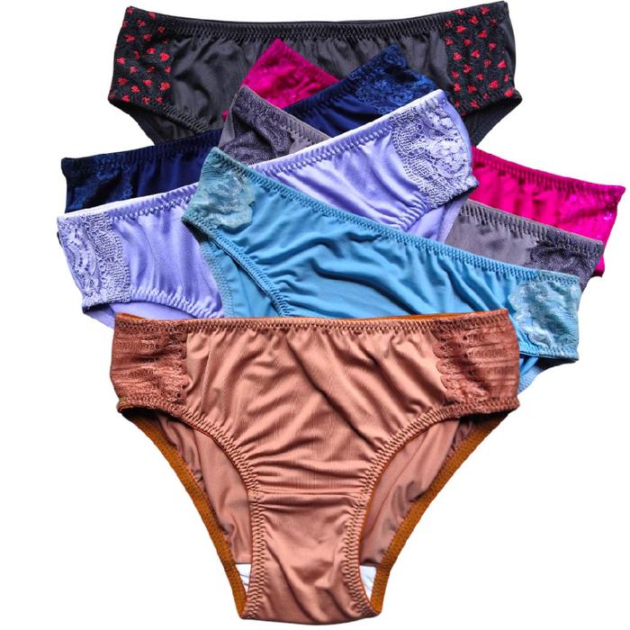PAKET HEMAT (3-6 pcs) CD Renda Celana Dalam Wanita Bahan Caton Super Soft Motip Polos ukuran M,L,XL,