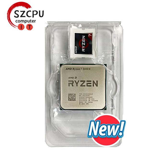 AMD Ryzen 7 5800X Baru R7 5800X 3.8 GHz Eight-Core Prosesor CPU