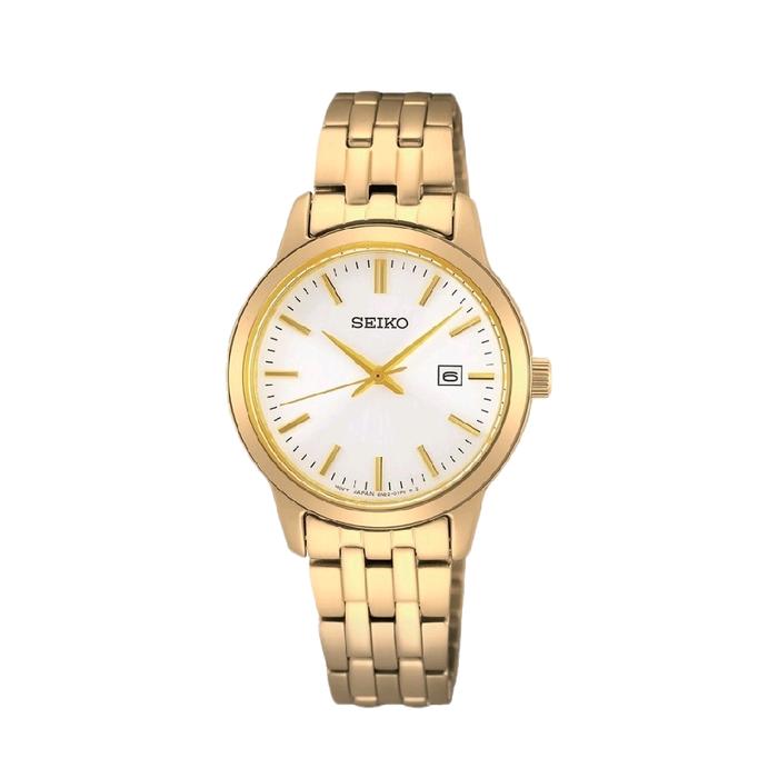 Jam Tangan Seiko Classic SUR412P1 Quartz Movement  Silver Dial Sur412