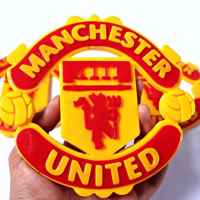 HIASAN DINDING UNIK LOGO MANCHESTER UNITED TIMBUL CLUB SEPAK BOLA MANCHESTER UNITED / DEKORASI DINDI