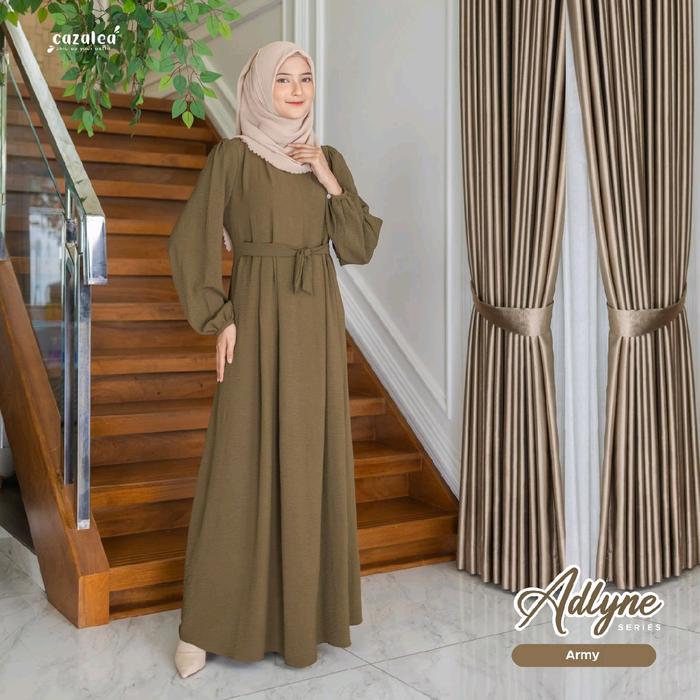 GAMIS POLOS SIMPEL CANTIK ADLYNE BY CAZALEA