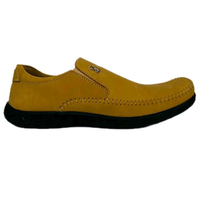 Sepatu Kasual Pria Kulit Asli 100% Original Dr. I'am Mk 028 Tan Casual Shoes