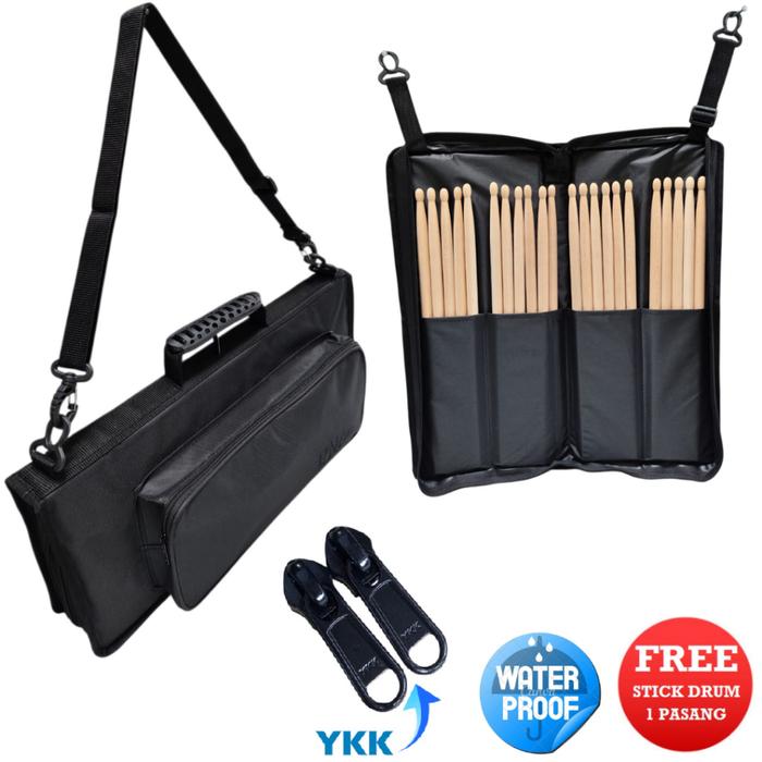 TAS STIK DRUM YAMAHA TAS STICK DRUM TAMA TAS STICK DRUM ZILDJIAN BONUS STIK DRUM DUA PASANG