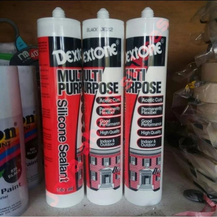 silicone sealant multi purpose / lem sealant dextone 300ml