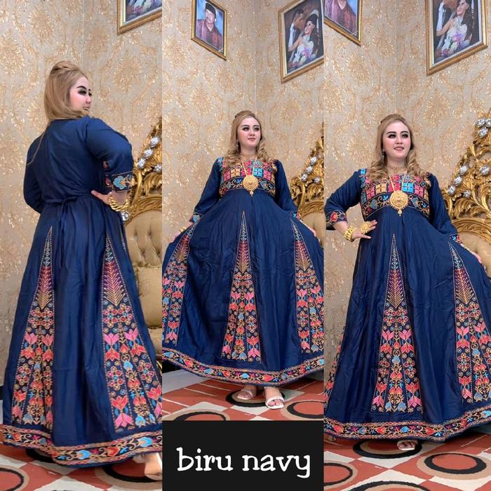 gamis india sultan bordir, bahan premium.