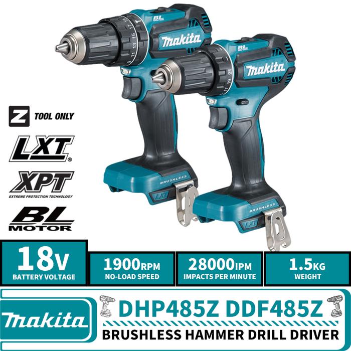 Makita DHP485Z DDF485Z Brushless Cordless Compact Impact Drill Driver