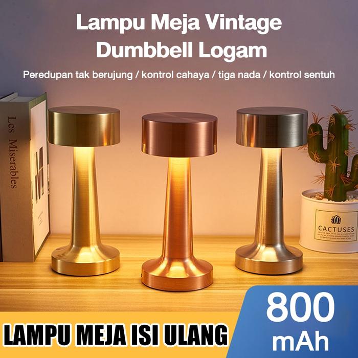 【Ready & COD】Amicabledut Baru Lampu Meja Portable LED Lampu LED Lampu Sensor Sentuh Lampu KTV Lampu