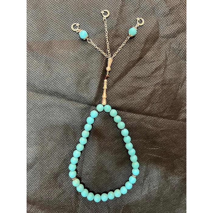 Tasbih Pirus Fairus Pyrus Mesir 33 Butir Dengan Dompet Asli
