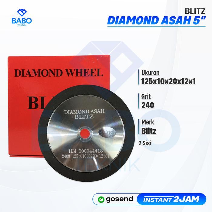 BLITZ DIAMOND ASAH 5" 2 SISI / ASAHAN MATA PISAU SERUT / CIRCULAR SAW
