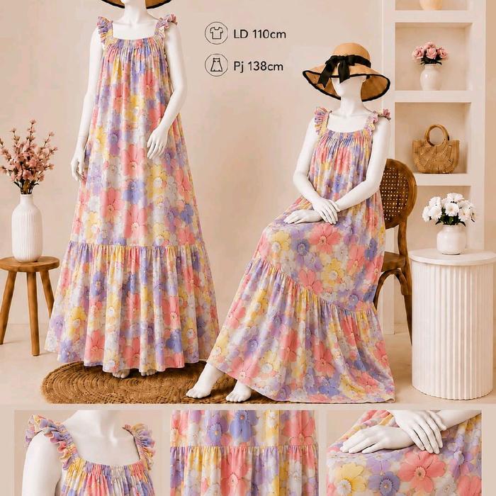 Baju Daster Wanita Motif - Celine Dress
