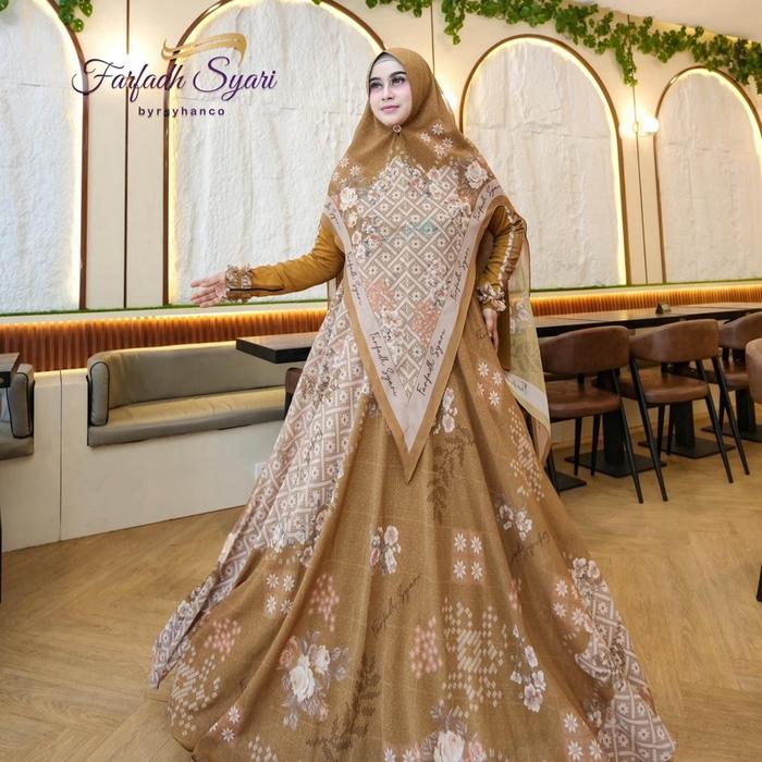 Rayna Syar’i Yellow Soft Syari Gamis Muslimah Full Hijab