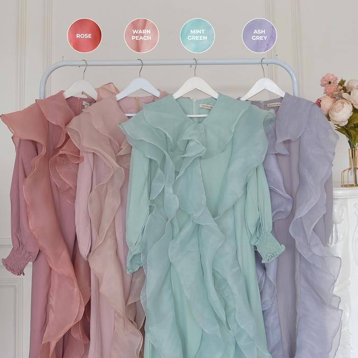 Alunicorn - Isyara Dress - Maxi Dress - Organza Dress