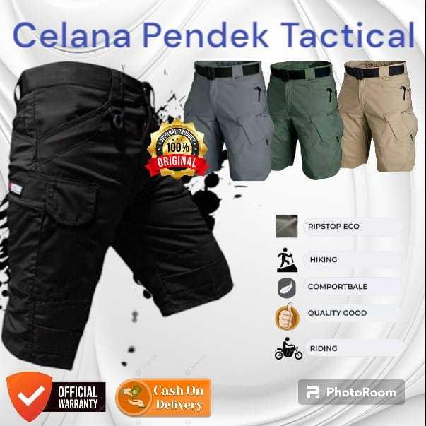 Celana Pendek Tactical PDL Premium - Celana Gunung Outdoor PDL Cargo Pendek