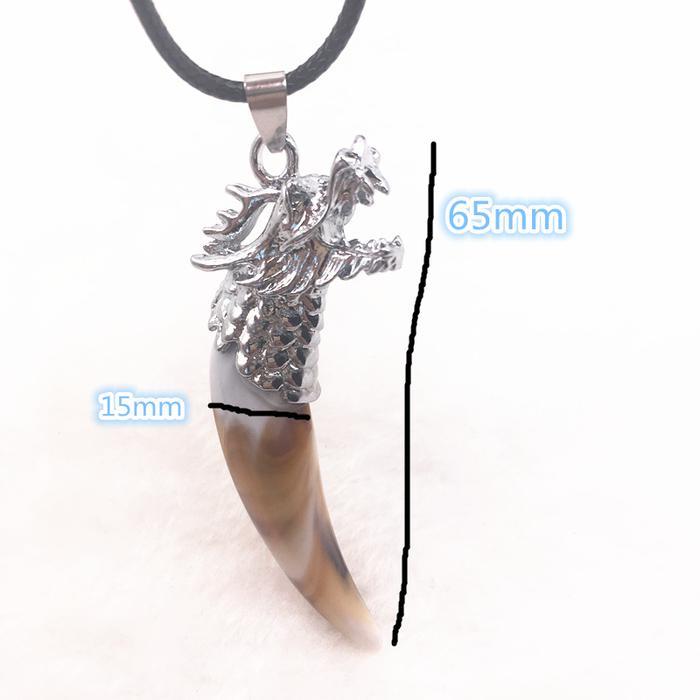 Fashion Men Jewelry Alloy Wolf Pendant Wolf / Dragon Beast Pendant Necklace
