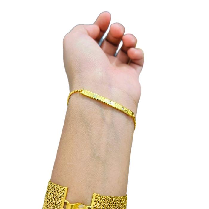gelang serut bangle lapis emas24k