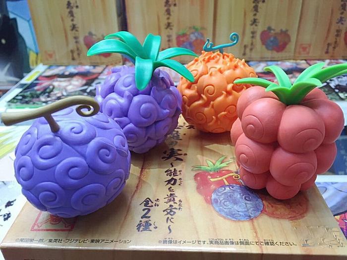 4 Buah/Set Boneka Mainan Koleksi Buah Terkutuk Buah Iblis Figur Aksi