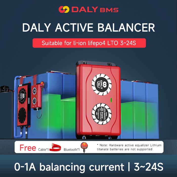Daly Smart Bms e Balancer Lifepo4 16s Equalizer 1A 4S 12V 8S 24V