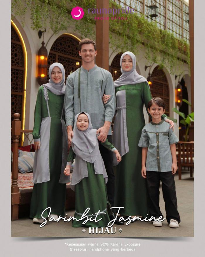 NEW COLLECTION SARIMBIT JASMINE HIJAU BY RAUNAPRIDE