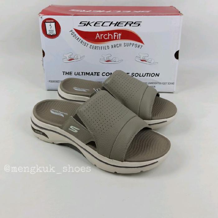 Sandal Skechers Go Walk Arch Fit 2.0 SANDAL ULTRA SPAN II TAUPE size 44.5 Bnib Original - SANDAL EMP