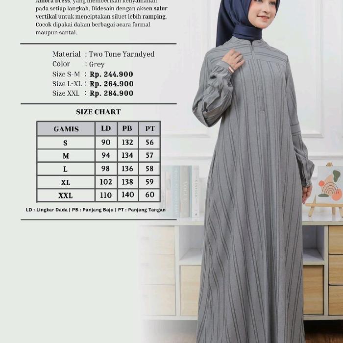 Baju Gamis Amora Dress Inikami 2025 / Baju Gamis Amora Nyaman Inikami / Gamis Inikami Amora / Baju A