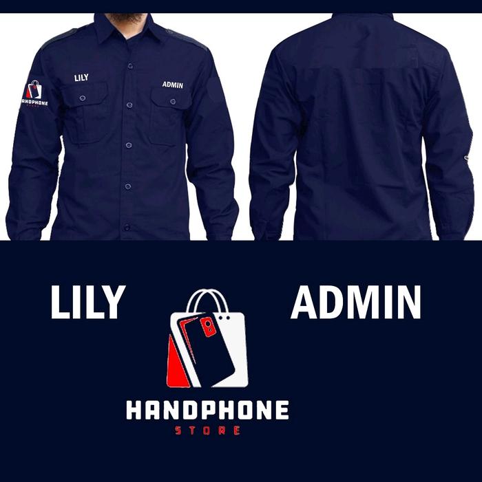 Kemeja PDL Konter Seragam Konter HP - Baju Safety