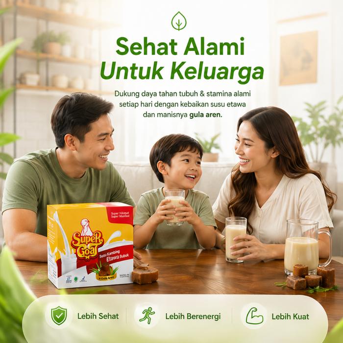 SUPER GOAT SUSU KAMBING ETAWA BUBUK GULA AREN BPOM HALAL