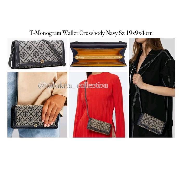 T-Monogram Wallet Crossbody Navy