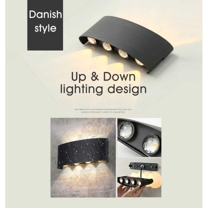 Lampu Hias Dinding LED Minimalis Indoor Outdoor Halaman Waterproof
