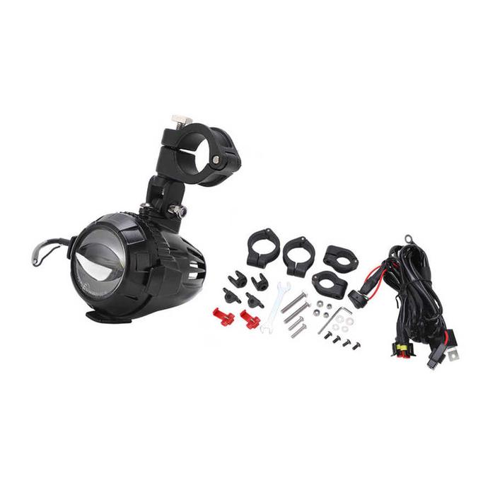 Kit Lampu Depan LED DC 12V Kit Lampu Kabut LED Sepeda Motor Lensa