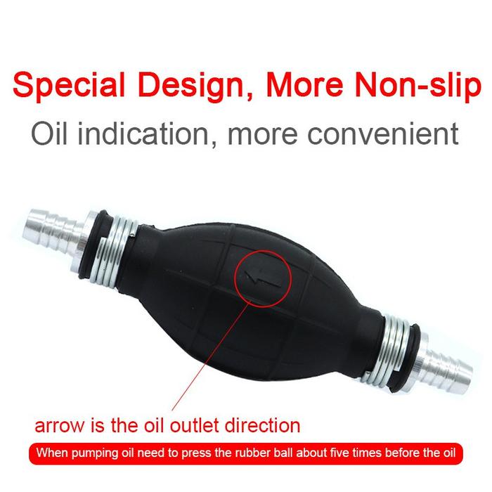 Pompa Tangan Primer Bulb Pompa Tangan Transfer Oli Bensin Pompa Sedot Bensin Pompa Minyak Manual