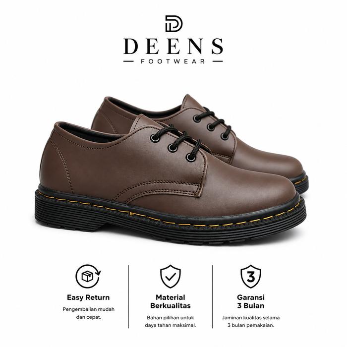 SEPATU DOCKMART PRIA DAN WANITA LOW BOOTS 3 LUBANG