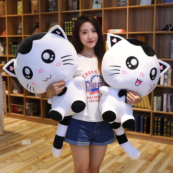 Hot Plush Toy Cute Big Face Cat Soft Doll Doll Doll Girl Sleeping Bed