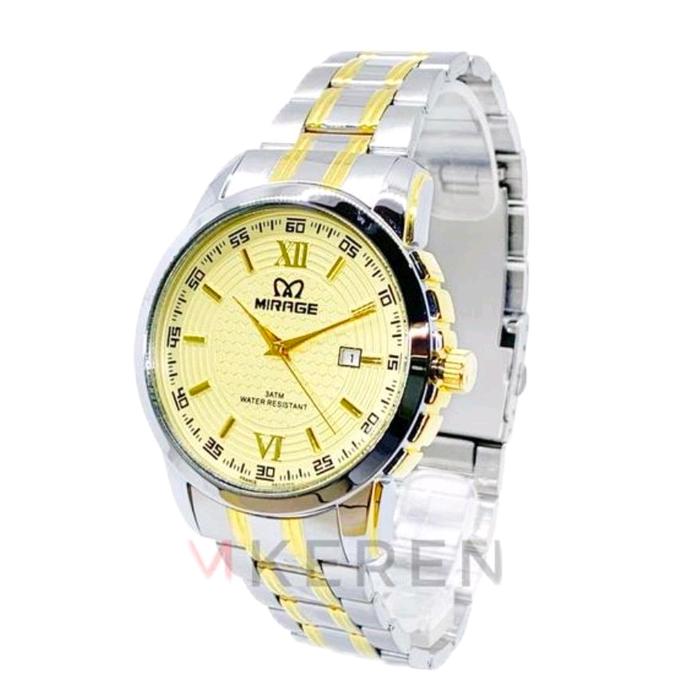 Mirage 8267 Silver Jam Tangan Unisex Original