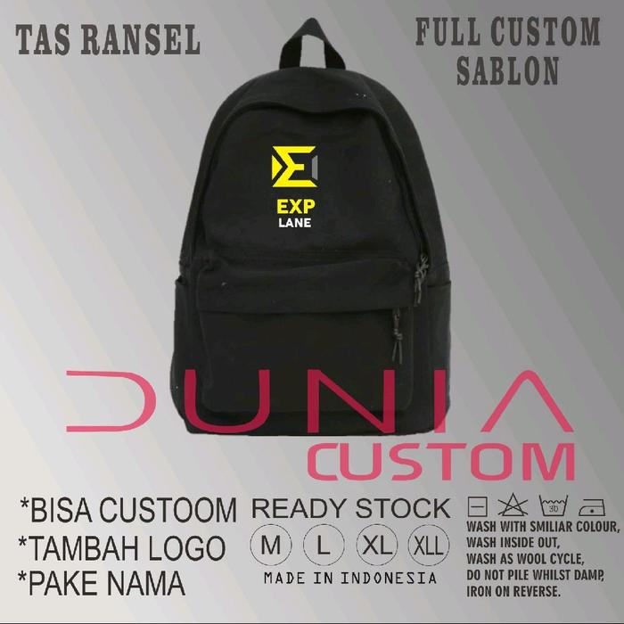 Tas Ransel Dewasa Terbaru 2025 Model Street Full Sablon EXP LANE