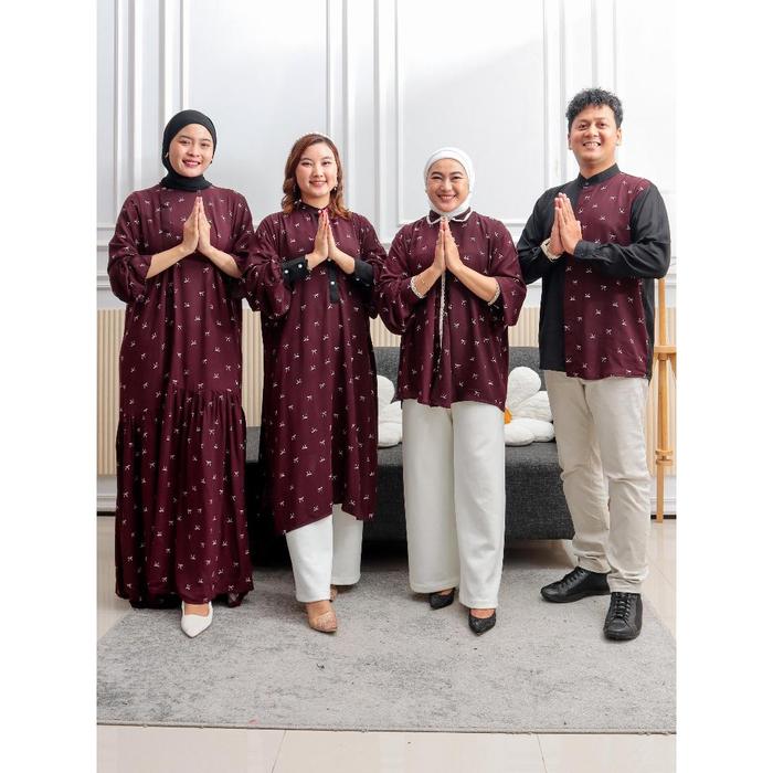 Mahira Series Raya - Family Set Couple Lebaran 2025 dengan Bahan Rayon untuk Tampilan Kekinian