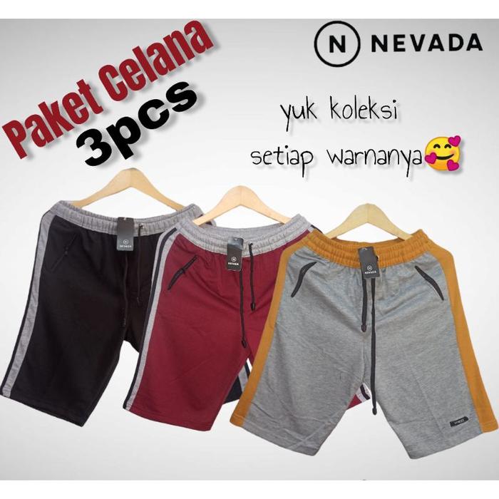 Kolor Nevada/Paket 3pcs Celpen Nevada/celana pendek nevada