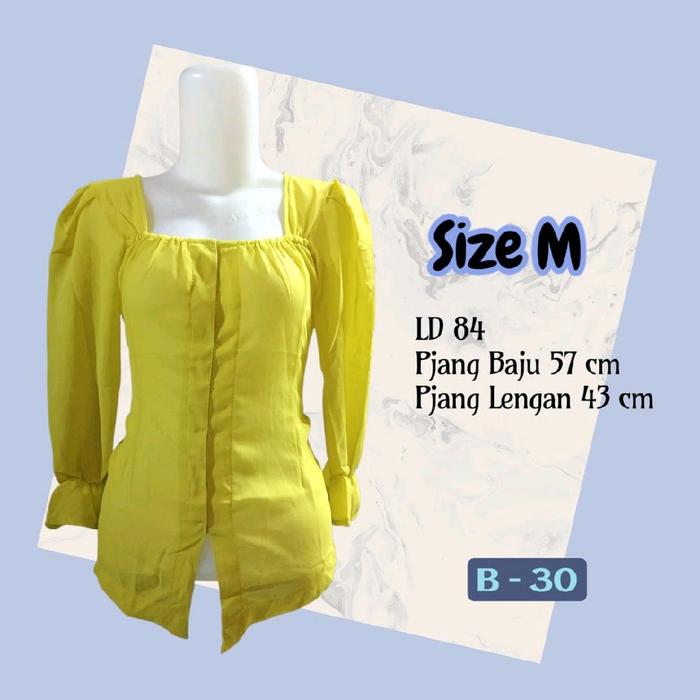 B-30 Kebaya Sifon Sabrina Lengan Kerut M